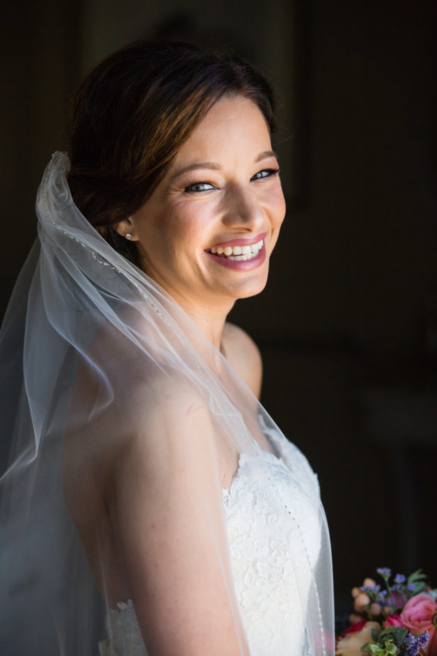 bride portrait at Bear Brook Valley