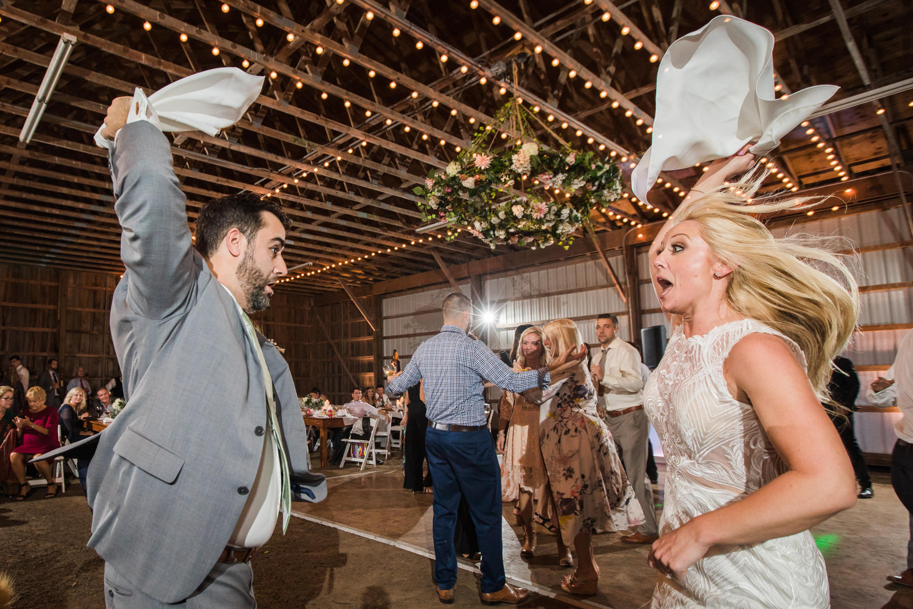 bride dances at her Stockton NJ barn wedding