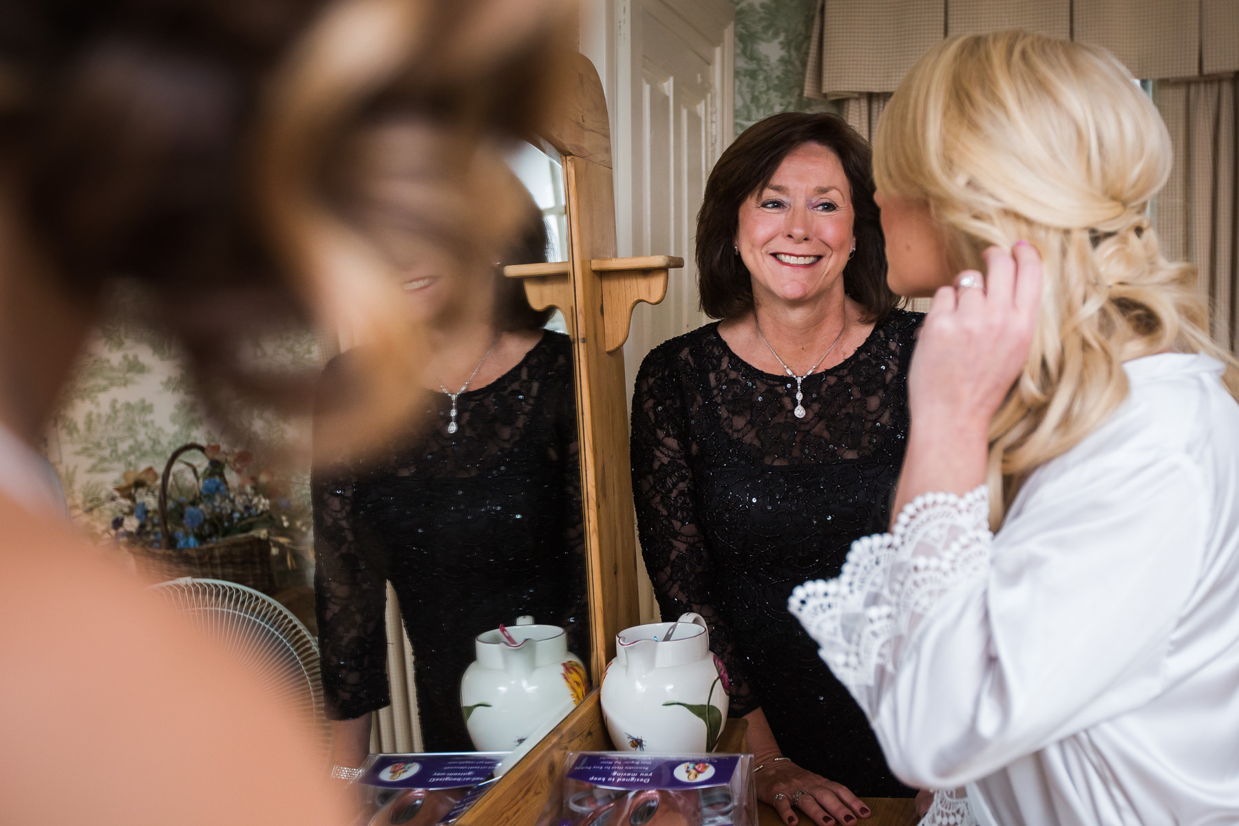 Proud mother of bride at Stone Rows Farm Wedding, Stockton, NJ