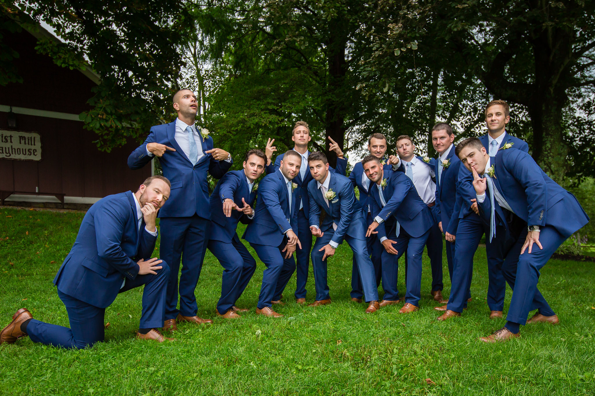 Groomsmen at Crossed Keys Estate