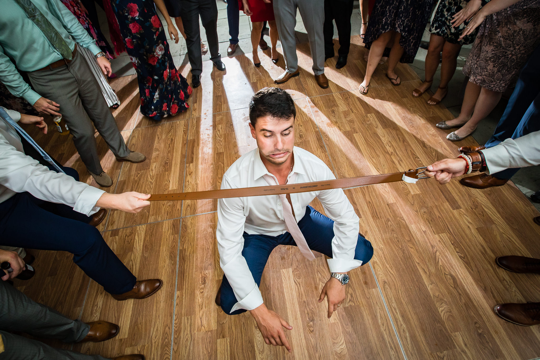 wedding limbo at Crossed Keys Estate wedding