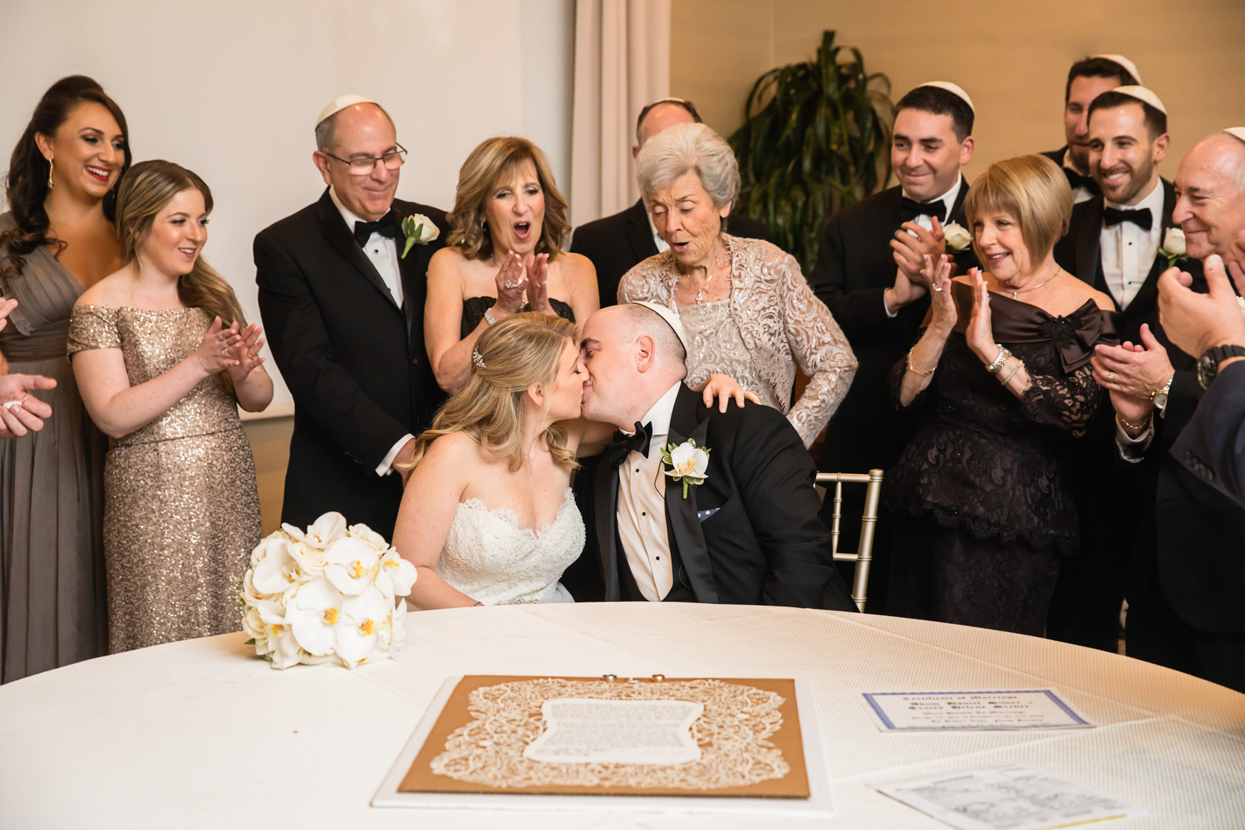 Ketubah signing at Edgewood Country Club