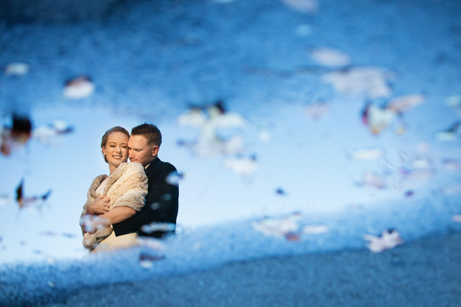 creative bride and groom portrait at stone house stirling ridge