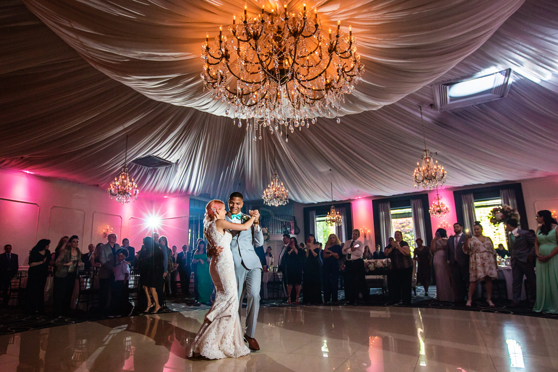 Bride and groom first dance at the Gramercy NJ