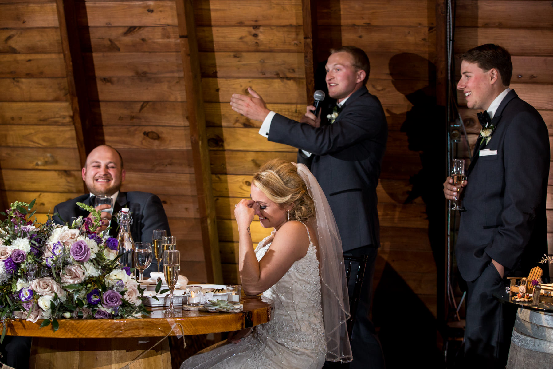 Embarrassing wedding toast at Perona Farms