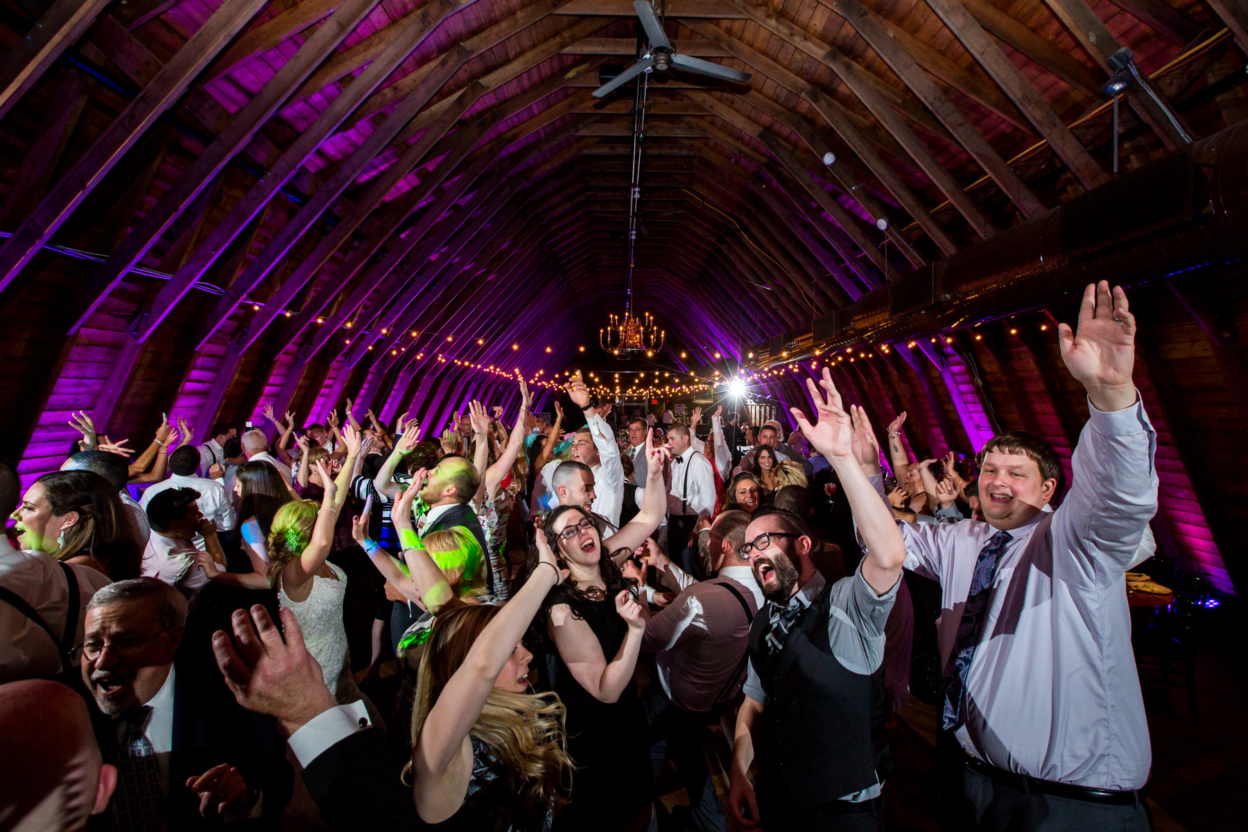 fun wedding reception at Perona Farms wedding