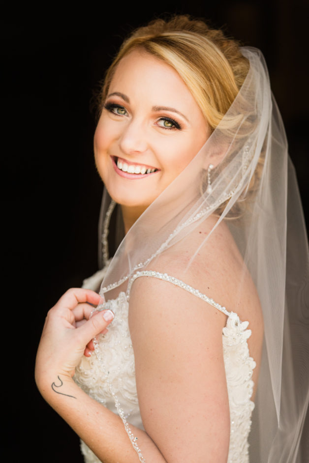 Beautiful bride portrait at Perona Farms