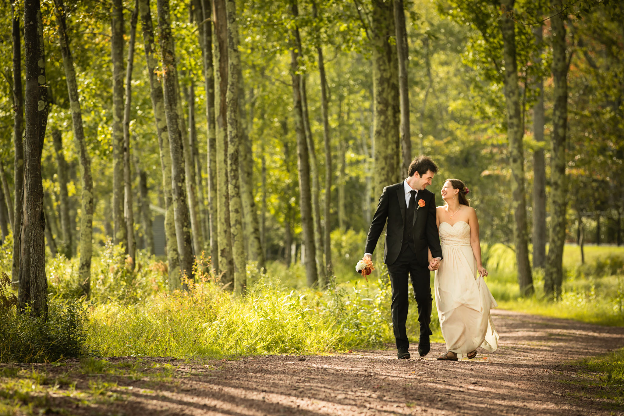 bride and groom at Camp Chipinaw