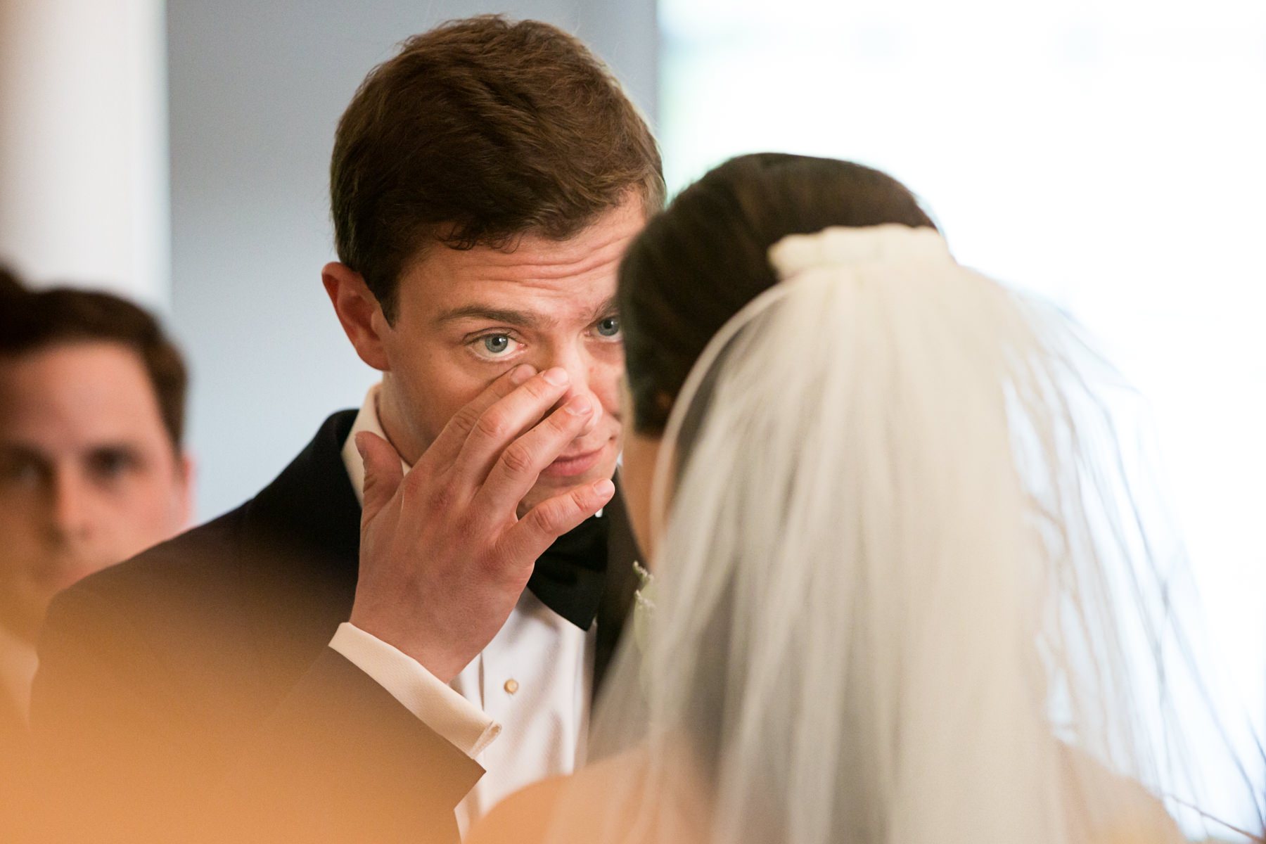 emotional groom