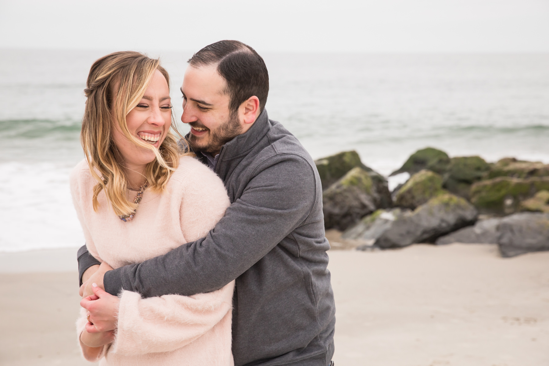 Fun engagement photos in Cape May, NJ