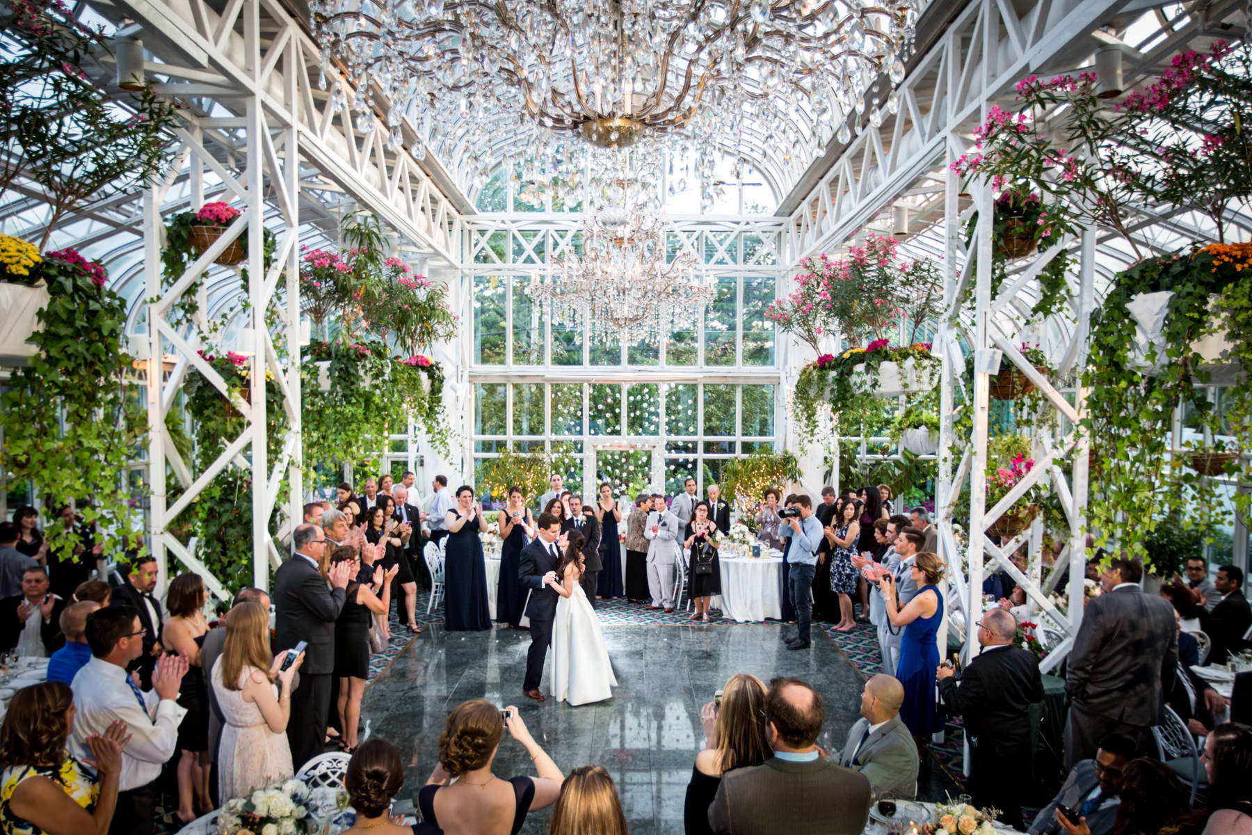 Madison-Hotel-Wedding-Morristown-NJ-Wedding-Photography-Danette-Pascarella-20-first-dance-atrium-conservatory