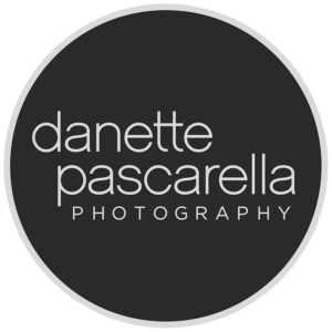Black and White Danette Pascarella Photography Logo